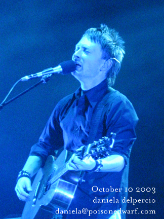 Radiohead live, Madison Square Garden, New York, USA, 10 October 2003 (photo 5 of 31)