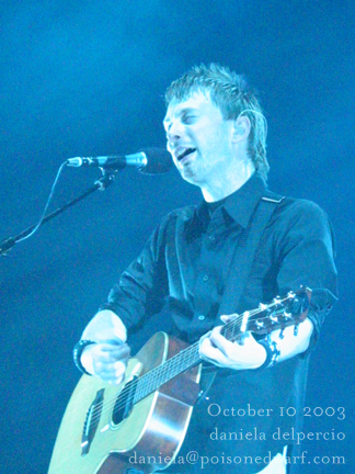 Radiohead live, Madison Square Garden, New York, USA, 10 October 2003 (photo 7 of 31)